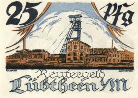 Német Birodalom/Weimari Köztársaság/ Lübtheen 1922. 10Pf, 25Pf, 50Pf 3klf teljes sor T:I