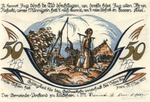 Német Birodalom/Weimari Köztársaság/ Lübtheen 1922. 10Pf, 25Pf, 50Pf 3klf teljes sor T:I