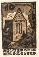 Német Birodalom/Weimari Köztársaság/ Neukloster 1922. 10Pf, 25Pf, 50Pf 3klf teljes sor T:I