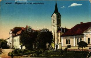 1915 Ungvár, Uzshorod, Uzhorod; Megyeház tér, Vármegyeháza, Református templom / County Hall, Calvinist church (EK)