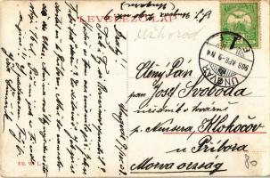 1908 Ungvár, Uzshorod, Uzhorod; Nagyhíd utca, Güntzler Henrik, Goldstein, Schwartz Dávid, Cseró Soma...