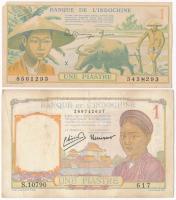 Francia Indokína 1946. 1P + 1949. 1P T:II,III kis sarokhiány
French Indo-China 1946. 1 Piastre + 19...