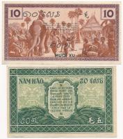 Francia Indokína 1939. 10c + 1942. 50c T:II-,III
French Indo-China 1939. 10 Cents + 1942. 50 Cents ...