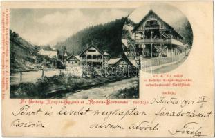 1901 Radnaborberek, Valea Vinului; Erdélyi Kárpát Egyesület (EKE) fürdője, szállója és saját kiadása / spa and hotel of Societatea Carpatina Ardeleana (Transylvanian Carpathian Society)