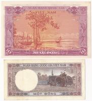 Dél-Vietnam 1955. 10D + 1964. 1D T:I-,III
South Vietnam 1955. 10 Dong + 1964. 1 dong C:AU,F