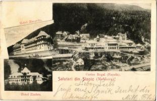 1899 Slanic-Moldova, Szlanikfürdő; Casino Regal, Hotel Racovita and Zimbru