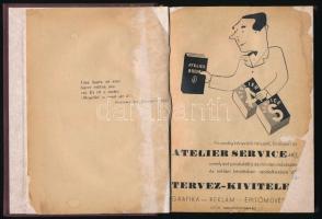 1936 Bp., Atelier Blaedeker: Körbe tükör, utazási és idegenforgalmi báli útmutató, térképpel, szöveg...