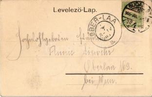 1905 Budapest I. Királyi vár, Mátyás lépcső. Taussig Arthur 3028