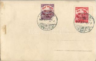 1917 Budapest XIII. Margitsziget, József főherceg vezérezredes hadikiállítása, József főherceg szobr...