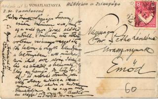 1930 Budapest XIII. Lőportárdűlő, Vonat Laktanya,  mögötte a zsinagóga, előtérben villamos. Aréna út...