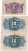 Spanyolország 1935-1971. 5P-1000P (6x) T:III,III-
Spain 1935-1971. 5 Pesetas - 1000 Pesetas (6x) C:...