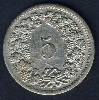 Svájc 1850BB 5R Ag T:3