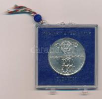 1975. 200Ft Ag "Felszabadulás" eredeti, sérült, plombált MNB plasztiktokban T:BU Adamo EM4...