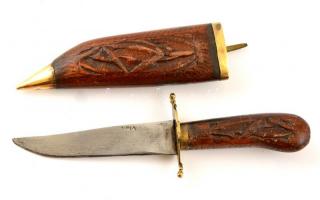 Fa tokos indiai kés, h: 20 cm