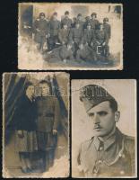 cca 1940 9 db katonai fotó