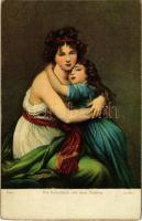 5 db RÉGI Stengel litho művészlap / 5 pre-1945 Stengel litho art postcards