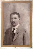 I. világháború gorlicei áttörésnél meghalt férfi fényképe a halál pontos helyének megjelölésével. Üv...