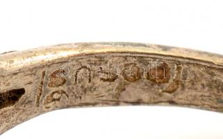 Ezüst(Ag) gyűrű, jelzett, méret: 54, bruttó: 3,2 g