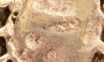 Ezüst(Ag) gyűrű, jelzett, méret: 56, bruttó: 3,8 g