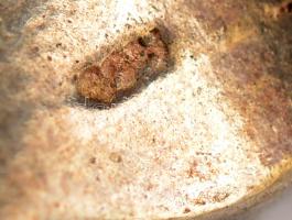 Ezüst(Ag) gyűrű, jelzett, méret: 55, bruttó: 8,6  g