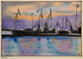 Tavaszy Noémi (1927-2018) : 4 linó és 6 db egyedi technikájú alkotása, jelzettek, 15×22-60×40 cm