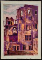 Tavaszy Noémi (1927-2018) : 4 linó és 6 db egyedi technikájú alkotása, jelzettek, 15×22-60×40 cm