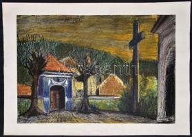 Tavaszy Noémi (1927-2018) : 4 linó és 6 db egyedi technikájú alkotása, jelzettek, 15×22-60×40 cm