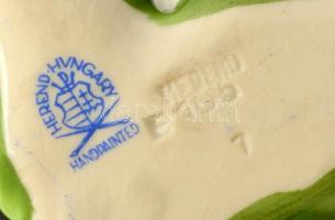 Herendi rózsa. Kézzel festett, jelzett, hibátlan. 9x5 cm