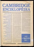 1992 Cambridge Enciklopédia. A Magyar Hírlap mellékleteként megjelent enciklopédia teljes, hiánytalanul összegyűjtötten. Egy-két lapon folttal. Műbőr kötésben