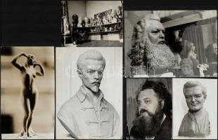 Szobrászok és szobrok 27 db fotó, Kerényi László és Brasnyó Klára nagyrészt pecséttel jelzett fotói