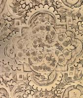 Antik ezüst (Ag.) szivartartó, poncolt, jelzett, 13,5×8 cm, nettó: 267 g