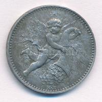 1896. "Emlék a Körmöczbányai M. Kir. Pénzverő Kiállítására 1896" kétoldalas Al emlékérem (...