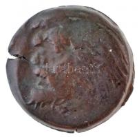 Tauriké / Pantikapaion Kr. e. IV. század AE17 (5,55g) T:2- /  Taurica / Panticapaeum 4th century BC AE17 Head of Pan left / P-A-N, head and neck of bull left (5,55g) C:VF