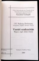 Vasúti szakszótár. Magyar, angol, német francia. - UIC Railway dictionary.  Bp., 1997. MÁV. 862p.. K...