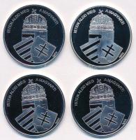 DN "Nemzetünk Nagyjai" 4db klf Ag emlékérem, "Mindszenthy József", "Deák Fe...