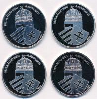 DN "Nemzetünk Nagyjai" 4db klf Ag emlékérem, "Kölcsey Ferenc", "Erkel Feren...