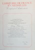 Franciaország 1973. "Franciaország története" 12klf db aranyozott emlékérem, eredeti díszd...