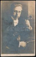 4 db autogrammos képeslap Ferdinand Löwe, Claudia Victrix, Vladimir Polinka, ..Lajos