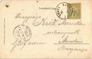 1905 Szobránc, Szobráncfürdő, Kúpele Sobrance; kastély és vendéglő. Kiadja Boross Zsigmond / castle ...