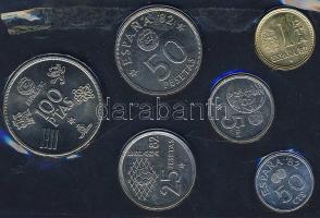 Spanyolország 1982. 50c-100P "Labdarúgó VB" szettben T:1/2,2