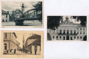 22 db RÉGI történelmi magyar városképes lap jó minőségben a Magyar Királyság területéről / 22 pre-1945 Hungrian town-view postcards in good condition from the KIngdom of Hungary