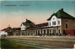 1918 Székelykocsárd, Kocsárd, Lunca Muresului; Vasútállomás / railway station (EK)