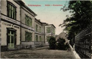 1914 Fehértemplom, Ung. Weisskirchen, Bela Crkva; Kórház Schmidt C. Adrian pavilonja / Krankenhaus / hospital pavilion + Katonai Ellenőrző Bizottság