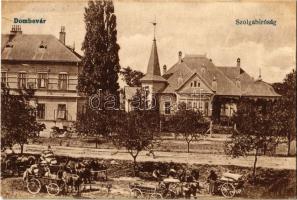 1918 Dombóvár, Szolgabíróság, piac szekerekkel