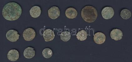 Római Császárság 17db kisbronz