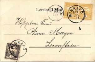 1909 Pinkafő, Pinkafeld; Putsch-féle textil gyár / Fabrik / textile factory