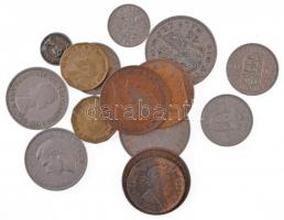 15db-os vegyes angol fémpénz tétel, közte 1db hamis T:2,2- 15pcs of various English coins with one fake C:XF,VF