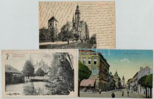 Kassa, Kosice; - 6 db régi képeslap / 6 pre-1945 postcards