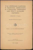 1942-1942 A bor előállításának, kezelésének és forgalmának szabályozásáról és a borhamisítás tilalmáról szóló 1936: V. törvénycikk