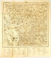 1916-1917 Moldova, német nyelvű katonai térképek (erődök, Bukarest), 51 db